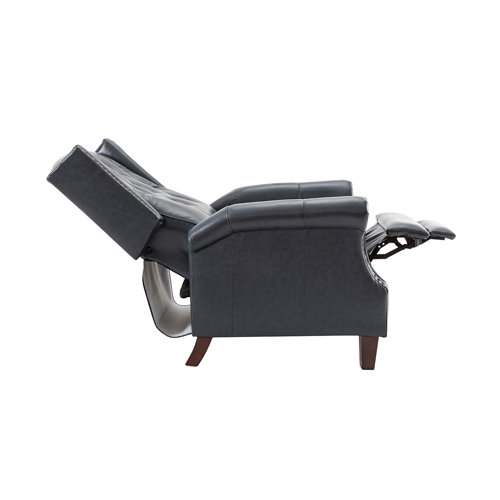 Lark Manor Aisa 33.5" Wide Genuine Leather Manual Recliner & Reviews